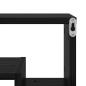 Preview: Wandregal mit Regal Schwarz Eiche 82 x 15 x 51 cm Holzwerkstoff