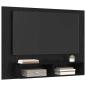 Preview: Wand TV Schrank Schwarz Eiche 120 x 23.5 x 90 cm Holzwerkstoff