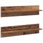 Preview: Wandregale 2 pcs Altes Holz 80 x 11,5 x 18 cm Holzwerkstoff