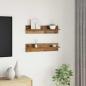 Preview: Wandregale 2 pcs Altes Holz 80 x 11,5 x 18 cm Holzwerkstoff