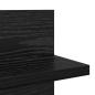 Preview: Wandregale 2 pcs Schwarz Eiche 80 x 11,5 x 18 cm Holzwerkstoff