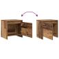 Preview: Nachttisch Altholz 45 x 34 x 44.5 cm Holzwerkstoff
