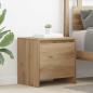 Preview: ARDEBO.de - Nachttisch Eiche handwerklich 45 x 34 x 44.5 cm Holzwerkstoff