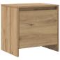 Preview: Nachttisch Eiche handwerklich 45 x 34 x 44.5 cm Holzwerkstoff