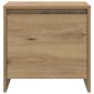 Preview: Nachttisch Eiche handwerklich 45 x 34 x 44.5 cm Holzwerkstoff