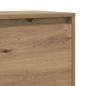 Preview: Nachttisch Eiche handwerklich 45 x 34 x 44.5 cm Holzwerkstoff