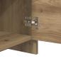 Preview: Nachttisch Eiche handwerklich 45 x 34 x 44.5 cm Holzwerkstoff