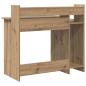 Preview: Schreibtisch Eiche handwerklich 97 x 45 x 90 cm Holzwerkstoff