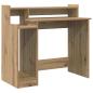 Preview: Schreibtisch Eiche handwerklich 97 x 45 x 90 cm Holzwerkstoff