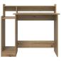 Preview: Schreibtisch Eiche handwerklich 97 x 45 x 90 cm Holzwerkstoff