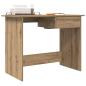 Preview: Schreibtisch Eiche handwerklich 100 x 50 x 76 cm Holzwerkstoff