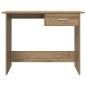 Preview: Schreibtisch Eiche handwerklich 100 x 50 x 76 cm Holzwerkstoff