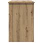 Preview: Schreibtisch Eiche handwerklich 100 x 50 x 76 cm Holzwerkstoff