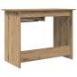 Preview: Schreibtisch Eiche handwerklich 100 x 50 x 76 cm Holzwerkstoff