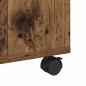 Preview: Couchtisch mit Rad Altes Holz 75 x 75 x 38 cm Holzwerkstoff