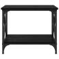 Preview: Beistelltisch Schwarze Eiche 55 x 38 x 45 cm Holzwerkstoff