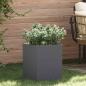 Preview: ARDEBO.de - Gartenblumentopf Anthrazit 50 x 32 x 40 cm Kaltgewalzter Stahl