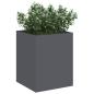 Preview: Gartenblumentopf Anthrazit 50 x 32 x 40 cm Kaltgewalzter Stahl