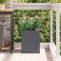 Preview: Gartenblumentopf Anthrazit 50 x 32 x 40 cm Kaltgewalzter Stahl