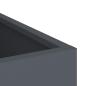 Preview: Gartenblumentopf Anthrazit 50 x 32 x 40 cm Kaltgewalzter Stahl