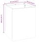 Preview: Gartenblumentopf Anthrazit 50 x 32 x 40 cm Kaltgewalzter Stahl