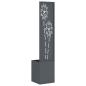 Preview: Blumentopf mit dekorativem Paneel Anthrazit 32 x 140 cm