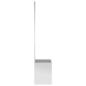 Preview: Blumentopf mit dekorativem Paneel Silber 50 x 140 cm