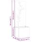 Preview: Blumentopf mit dekorativem Paneel Rostig 50 x 140 cm