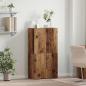 Preview: ARDEBO.de - Büroschrank mit Regal mit Speicher mit Tür Altholz 60 x 32 x 115 cm Holzwerkstoff