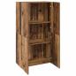 Preview: Büroschrank mit Regal mit Speicher mit Tür Altholz 60 x 32 x 115 cm Holzwerkstoff