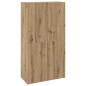 Preview: Büroschrank Eiche handwerklich 60 x 32 x 115 cm Holzwerkstoff