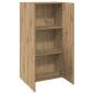 Preview: Büroschrank Eiche handwerklich 60 x 32 x 115 cm Holzwerkstoff