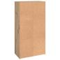 Preview: Büroschrank Eiche handwerklich 60 x 32 x 115 cm Holzwerkstoff