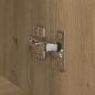 Preview: Büroschrank Eiche handwerklich 60 x 32 x 115 cm Holzwerkstoff