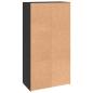 Preview: Büroschrank Schwarze Eiche 60 x 32 x 115 cm Holzwerkstoff