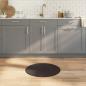 Preview: ARDEBO.de - Teppich Rund Dunkelbraun 60 cm Bambus