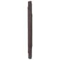 Preview: Teppich Rund Dunkelbraun 60 cm Bambus