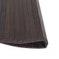 Preview: Teppich Rund Dunkelbraun 60 cm Bambus
