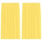 Preview: Voile Vorhänge mit Stangentaschen 2 Stk. Gelb
