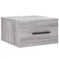 Preview: Wand-Nachttisch Grau Sonoma 35x35x20 cm