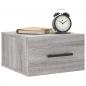Preview: Wand-Nachttisch Grau Sonoma 35x35x20 cm
