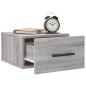 Preview: Wand-Nachttisch Grau Sonoma 35x35x20 cm