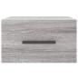 Preview: Wand-Nachttisch Grau Sonoma 35x35x20 cm