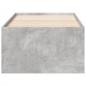 Preview: Tagesbett mit Schubladen ohne Matratze Betongrau 90x190 cm
