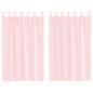 Preview: Voile Vorhänge mit Stangentaschen 2 Stk. Hellrosa