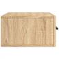 Preview: Wand-Nachttisch Sonoma-Eiche 35x35x20 cm