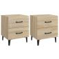 Preview: Nachttische 2 Stk. Sonoma-Eiche 40x35x47,5 cm