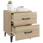 Preview: Nachttische 2 Stk. Sonoma-Eiche 40x35x47,5 cm