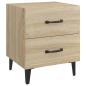 Preview: Nachttische 2 Stk. Sonoma-Eiche 40x35x47,5 cm
