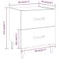 Preview: Nachttische 2 Stk. Sonoma-Eiche 40x35x47,5 cm